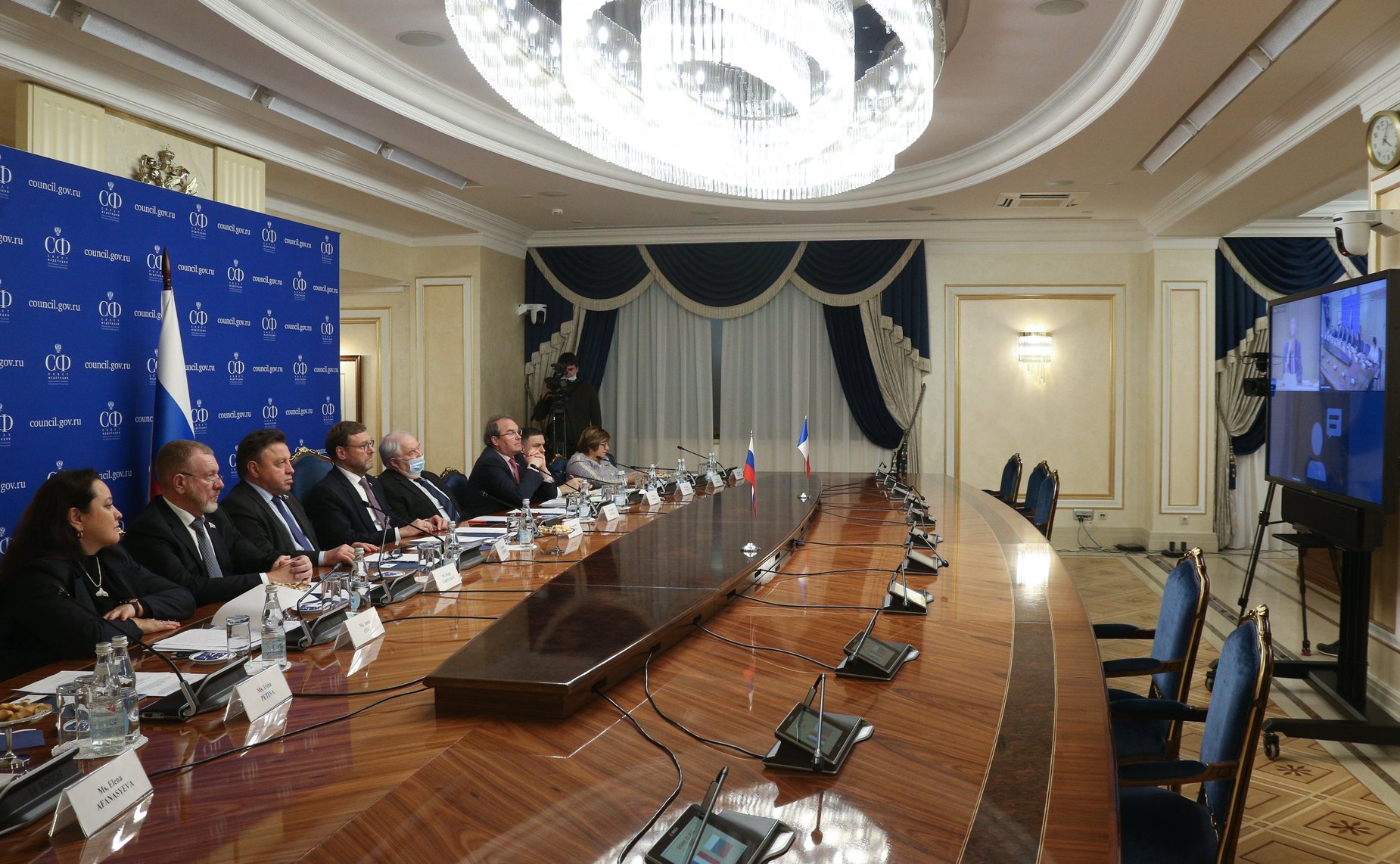 Совместное заседание группы по сотрудничеству СФ с Сенатом Французской Республики и группы дружбы Сената Французской Республики «Франция-Россия»