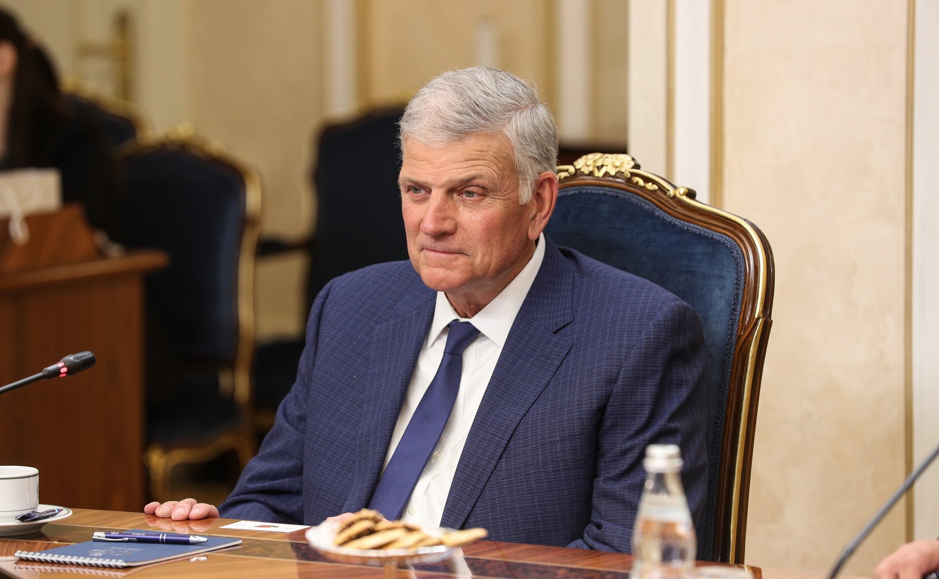 Встреча заместителя Председателя СФ Константина Косачева с президентом Евангелистской ассоциации имени Билли Грэма Франклином Грэмом