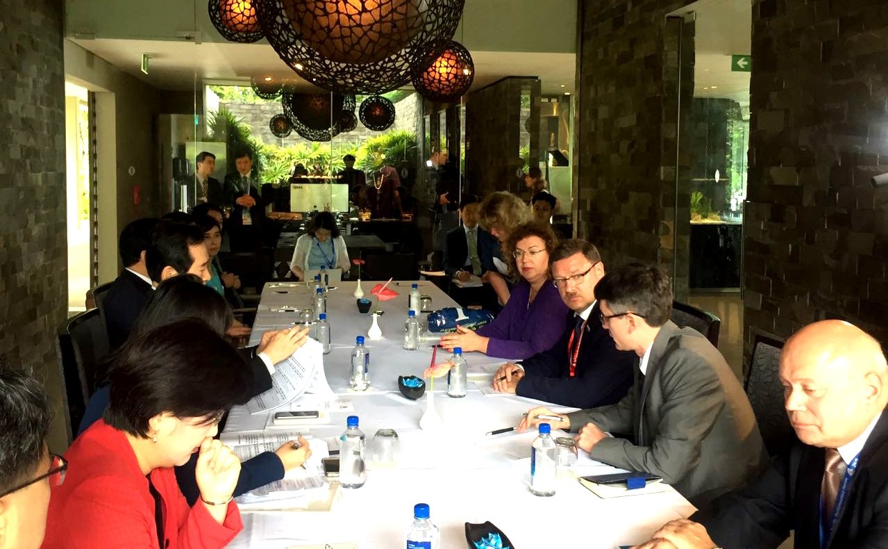 Встреча К. Косачева на полях сессии АТПФ