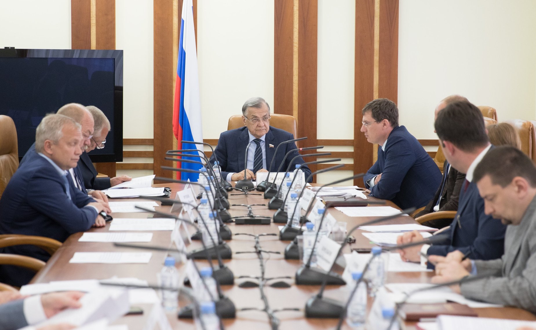 Заседание временной рабочей группы СФ по мониторингу мер Правительства РФ по обеспечению безопасности обращения с отходами производства и потребления I и II классов опасности