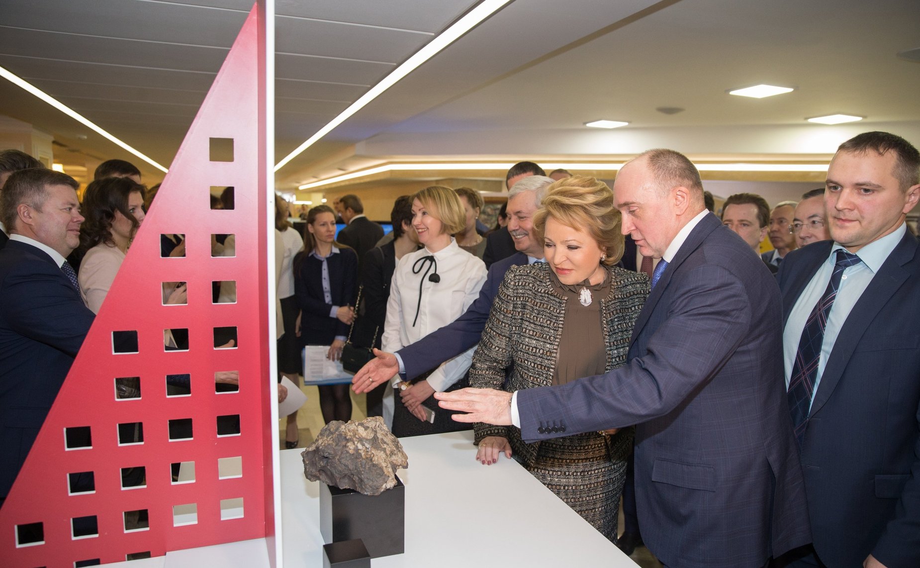 В. Матвиенко на открытии выставки Челябинской области. Январь 2016