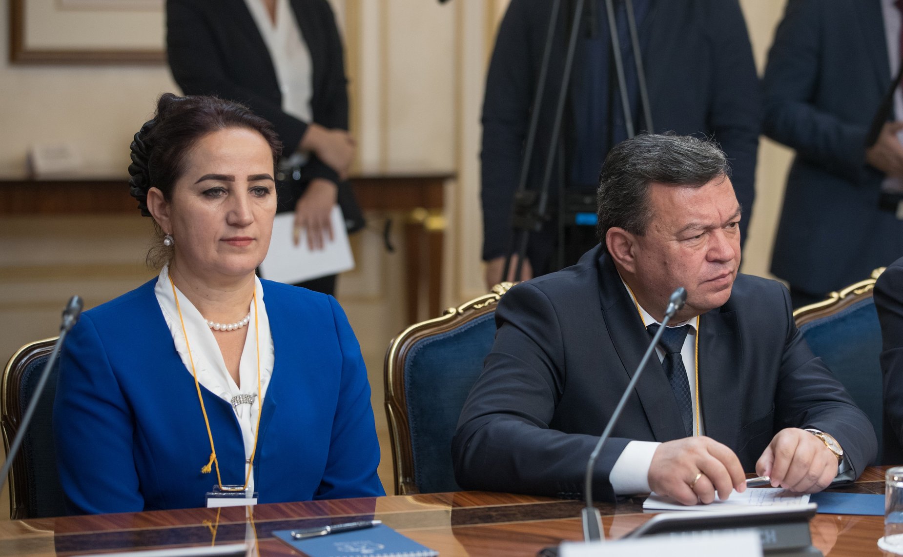 Встреча В. Матвиенко с Председателем Маджлиси мили Маджлиси Оли Республики Таджикистан М. Убайдуллоевым