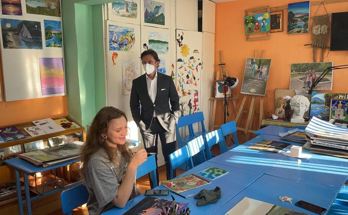 Максим Кавджарадзе в ходе поездки в регион провел встречи с учащимися и педагогами села Измалково Измалковского района