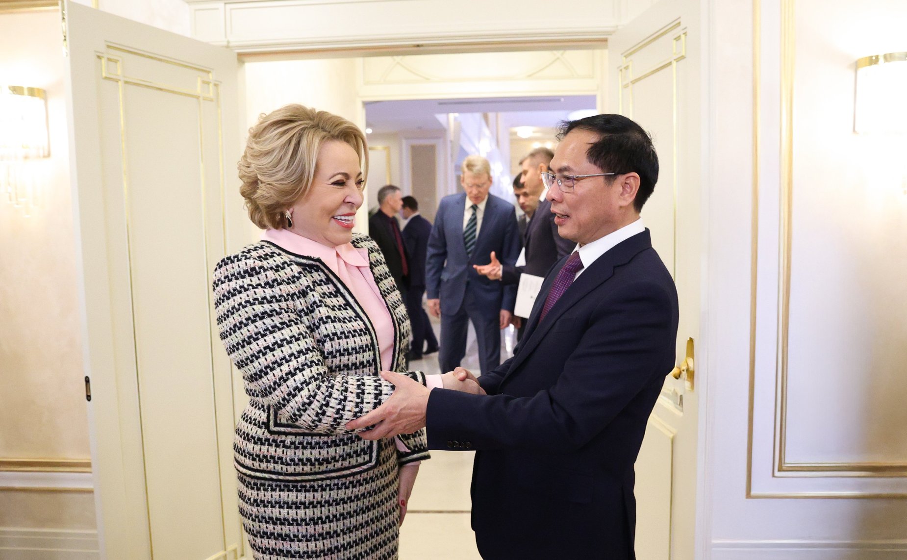 Встреча Председателя Совета Федерации Валентины Матвиенко с Вице-премьером Правительства, Министром иностранных дел Социалистической Республики Вьетнам Буй Тхань Шоном