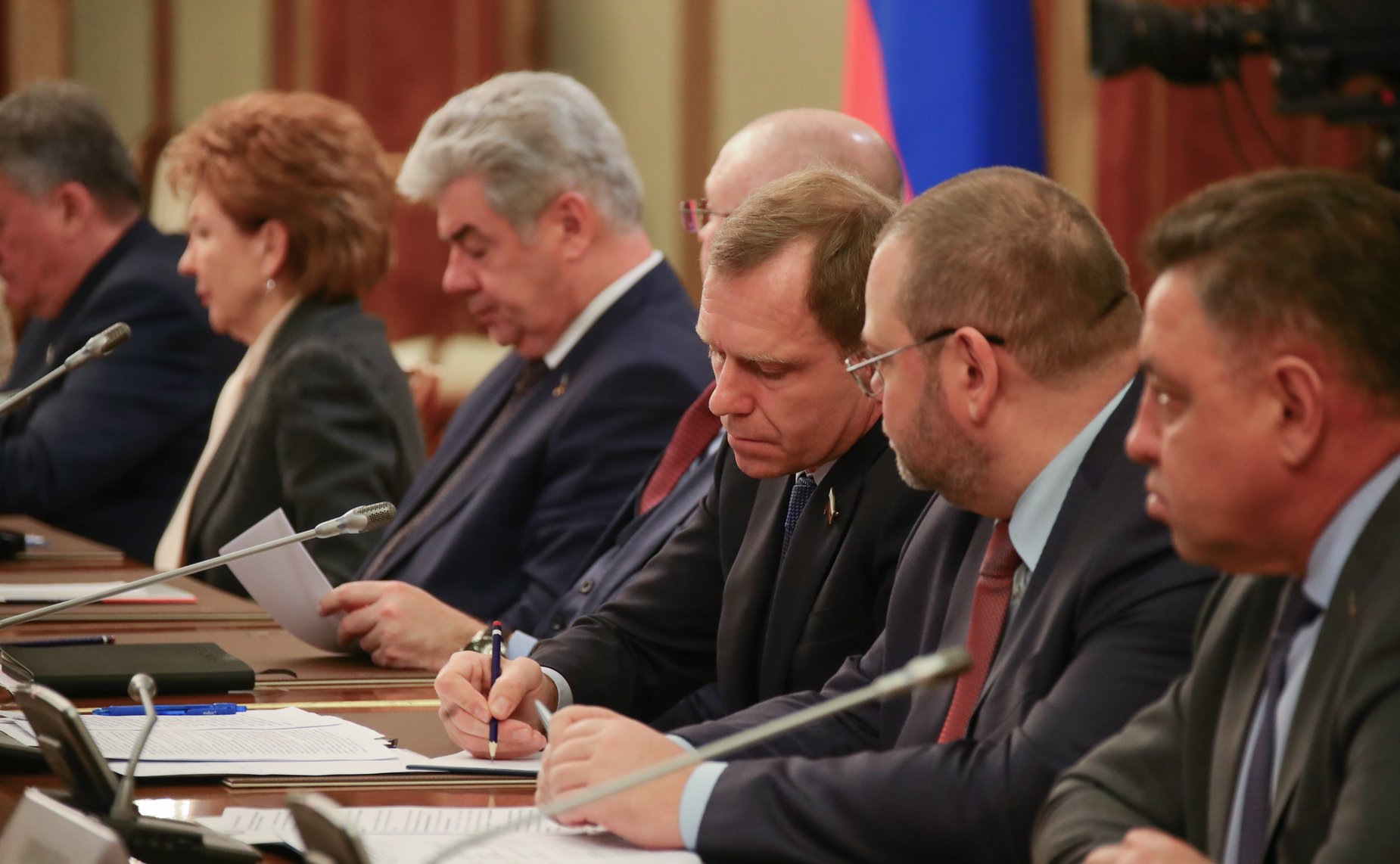 Встреча Председателя Правительства РФ Михаила Мишустина с членами Совета палаты