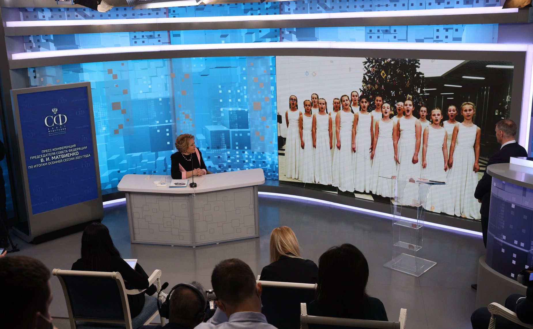 Пресс-конференция Председателя Совета Федерации Валентины Матвиенко по итогам осенней сессии