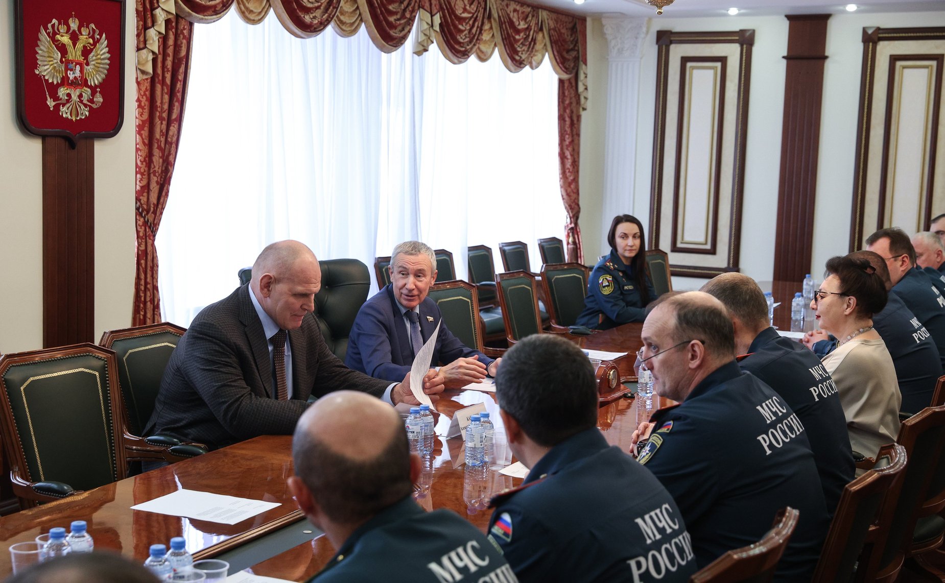 Андрей Климов и Александр Карелин провели рабочую встречу со слушателями Высшей академии управления Академии ГПС МЧС России