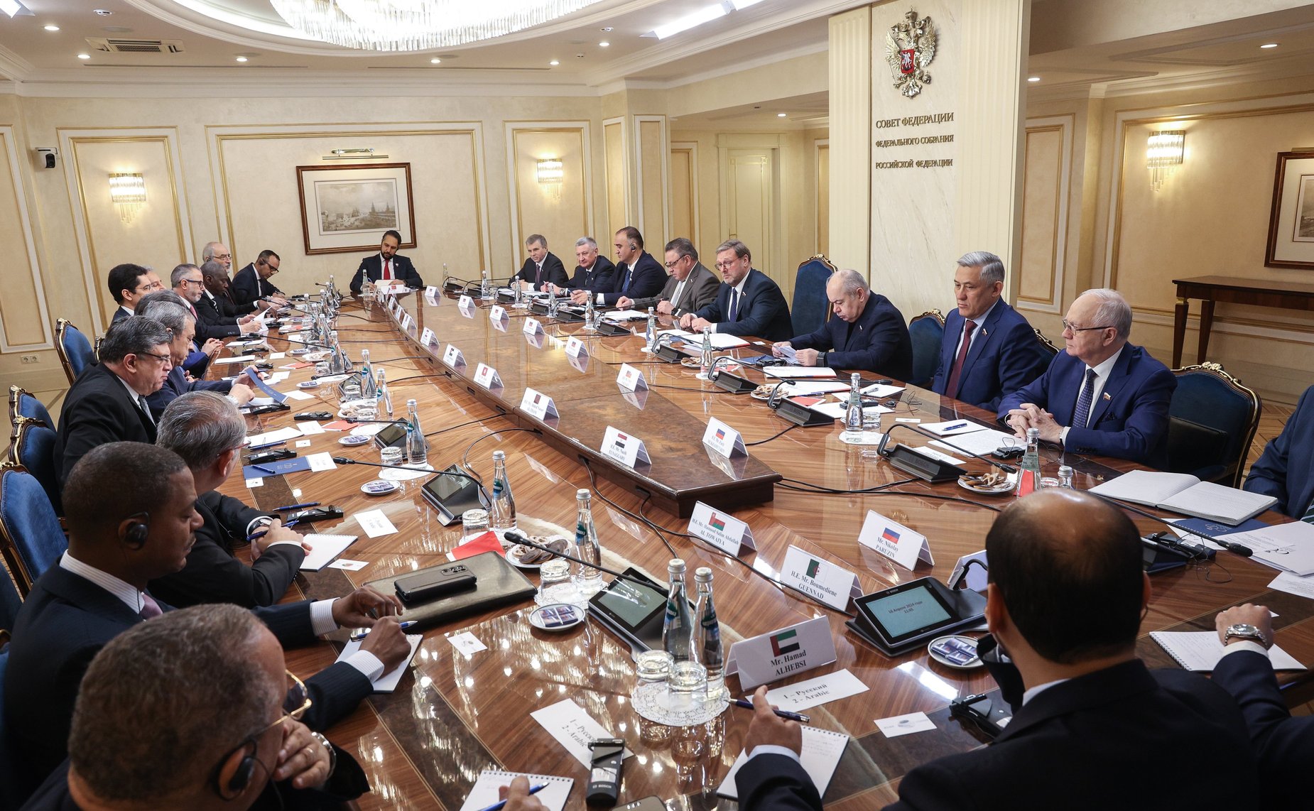 Константин Косачев провел встречу с главами дипломатических представительств арабских государств, аккредитованными в Российской Федерации