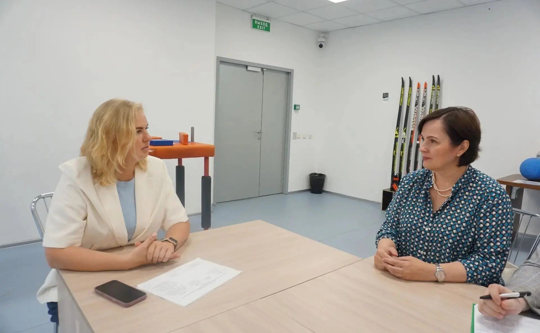 Екатерина Грибкова провела встречу с министром физической культуры и спорта Республики Коми Светланой Суворкиной и руководителем регионального филиала фонда «Защитники Отечества» Валентиной Дитц