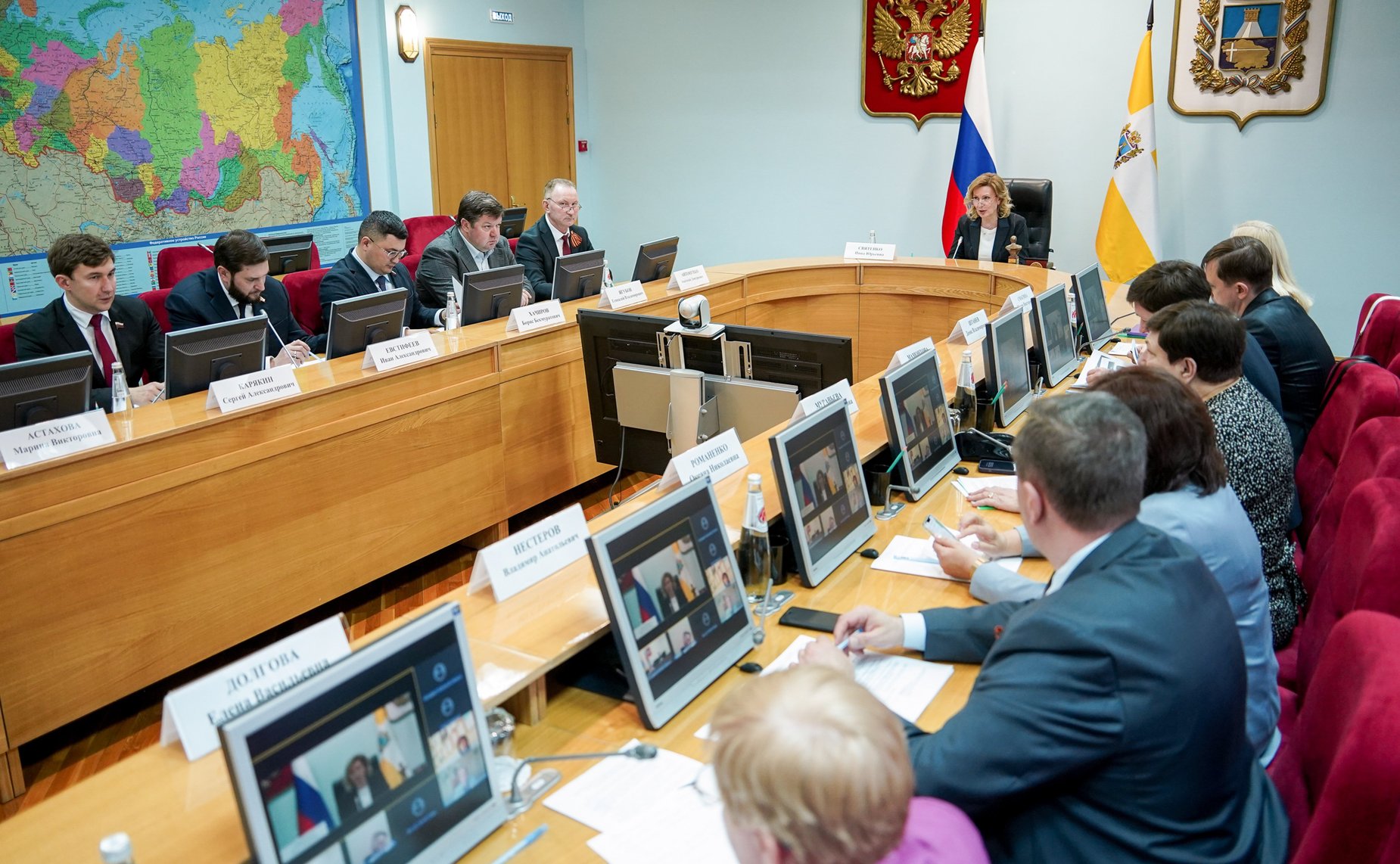 Инна Святенко провела рабочее совещание, посвященное актуальным вопросам организации реабилитации участников специальной военной операции, в правительстве Ставропольского края