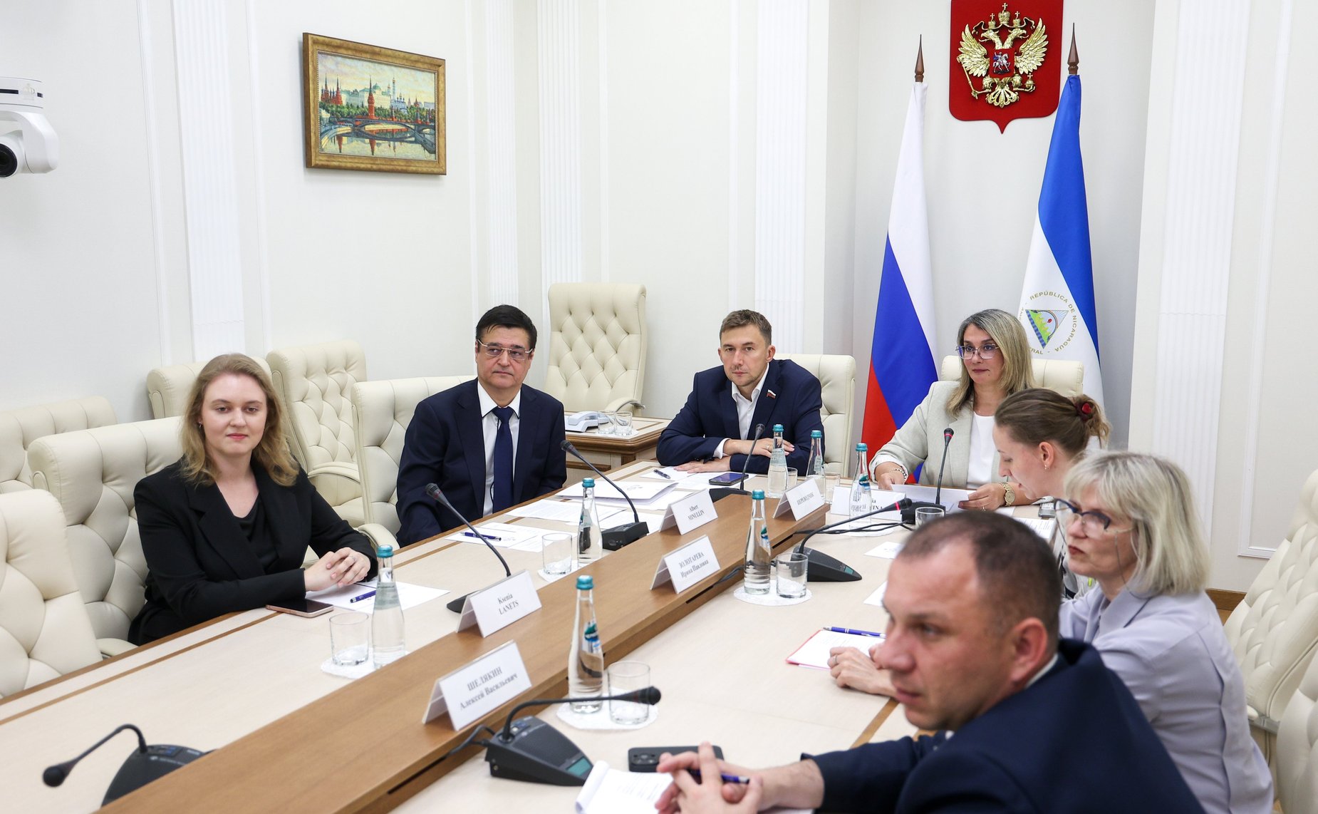 Встреча членов группы по сотрудничеству Совета Федерации с Национальной ассамблеей Республики Никарагуа с содиректором Никарагуанского института спорта