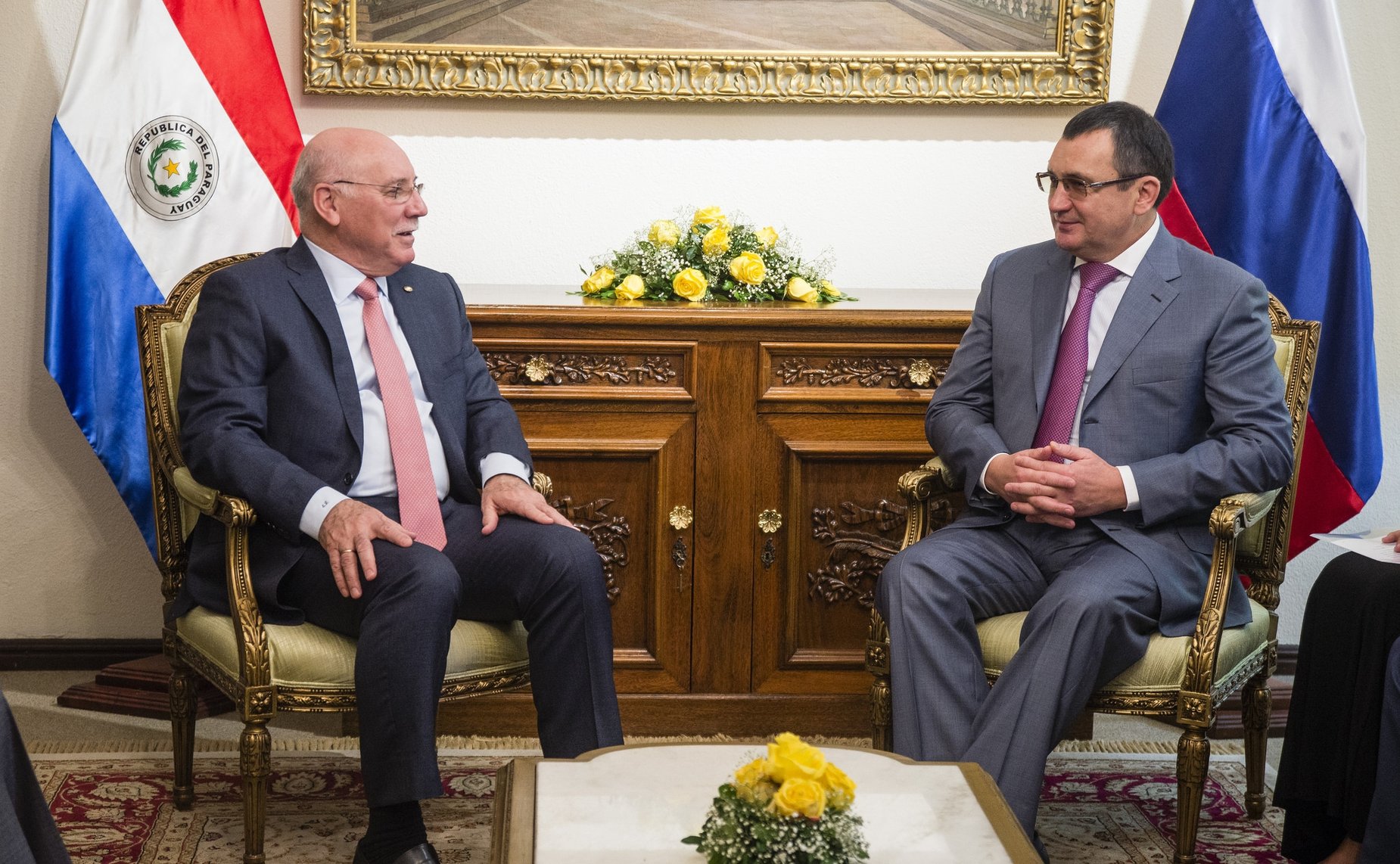 Встреча делегации СФ с министром иностранных дел Республики Парагвай Эладио Лоисагой