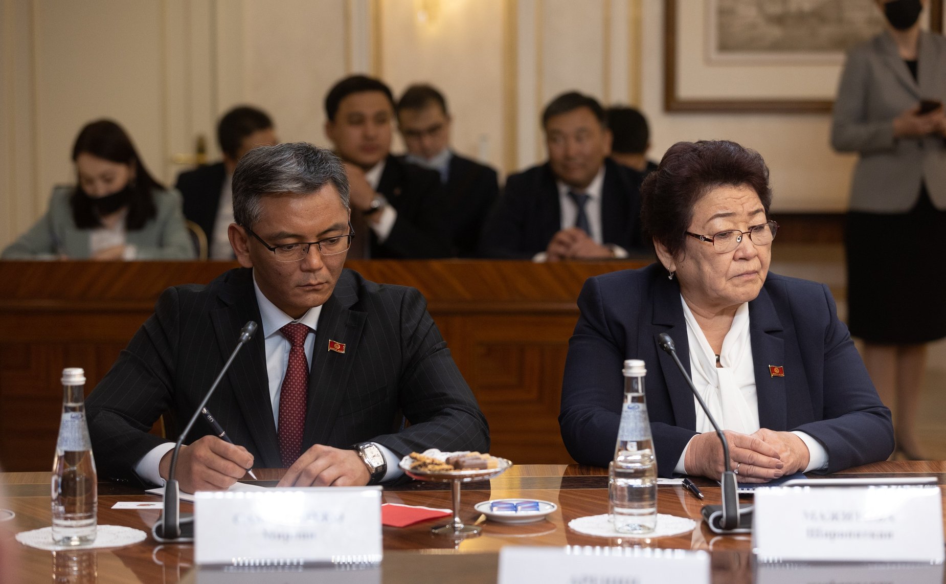 Встреча Председателя СФ Валентины Матвиенко с Председателем Жогорку Кенеша Киргизской республики