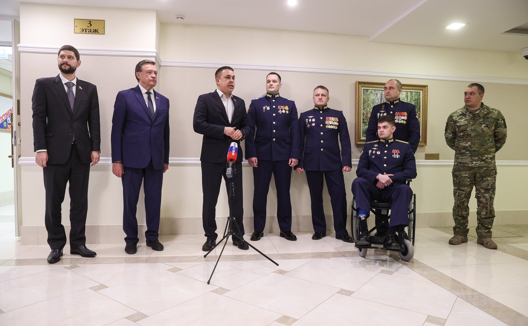 Открытие в Совете Федерации фотовыставки «Гостомельский Десант»