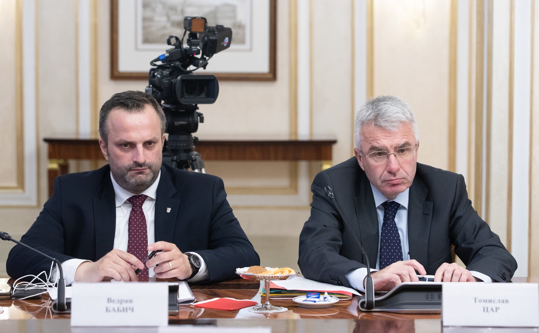 Встреча Константина Косачева с делегацией Комитета Хорватского сабора по внешней политике во главе с председателем Комитета Миро Ковачем