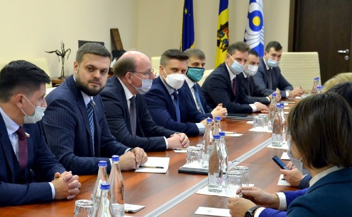 Встречи сенаторов РФ с лидерами ряда фракций Парламента Республики Молдова