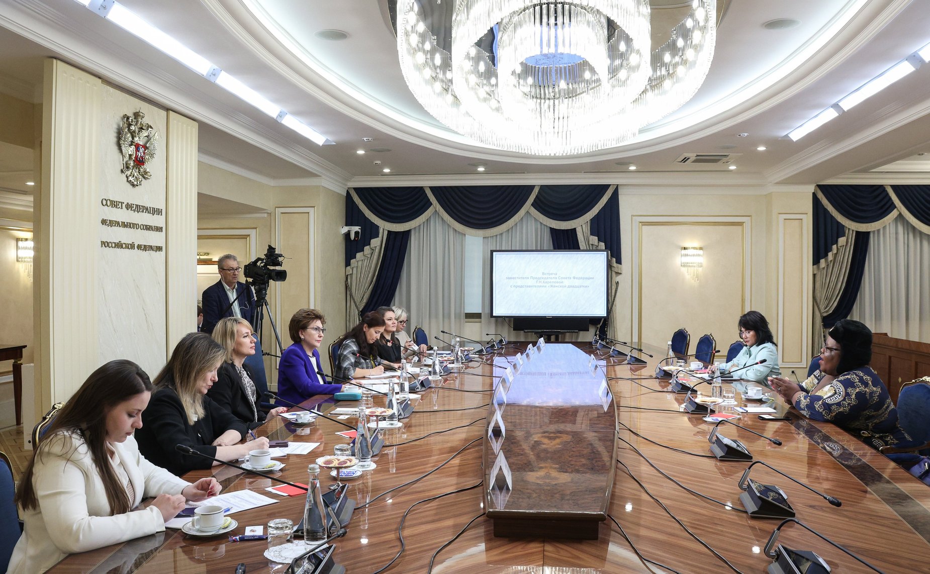 Встреча заместителя Председателя Совета Федерации Галины Кареловой с представителями «Женской двадцатки» (W20)
