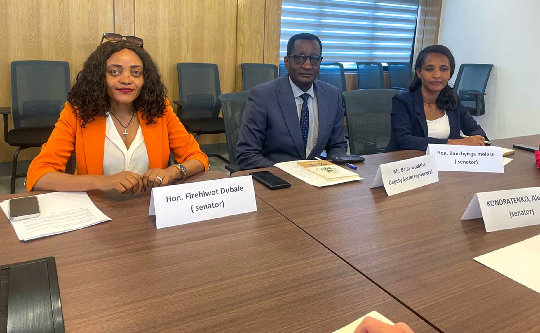 В ходе визита Алексей Кондратенко провел встречу с членами Совета Федерации Демократической Республики Эфиопии