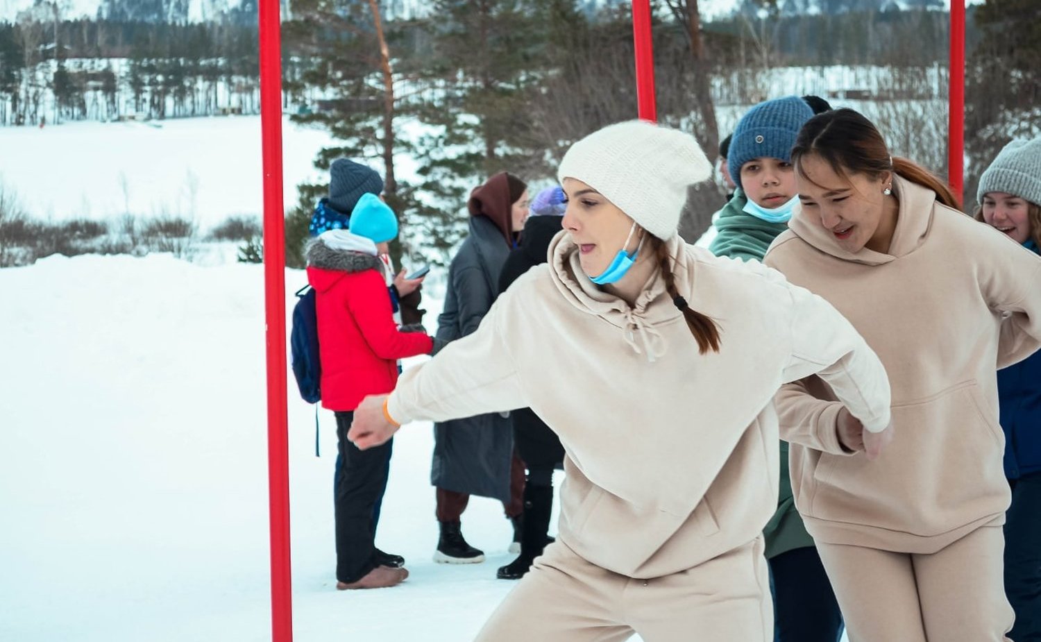 Татьяна Гигель приняла участие в молодежном фестивале зимних забав «SNOWFEST» в Майминском районе республики