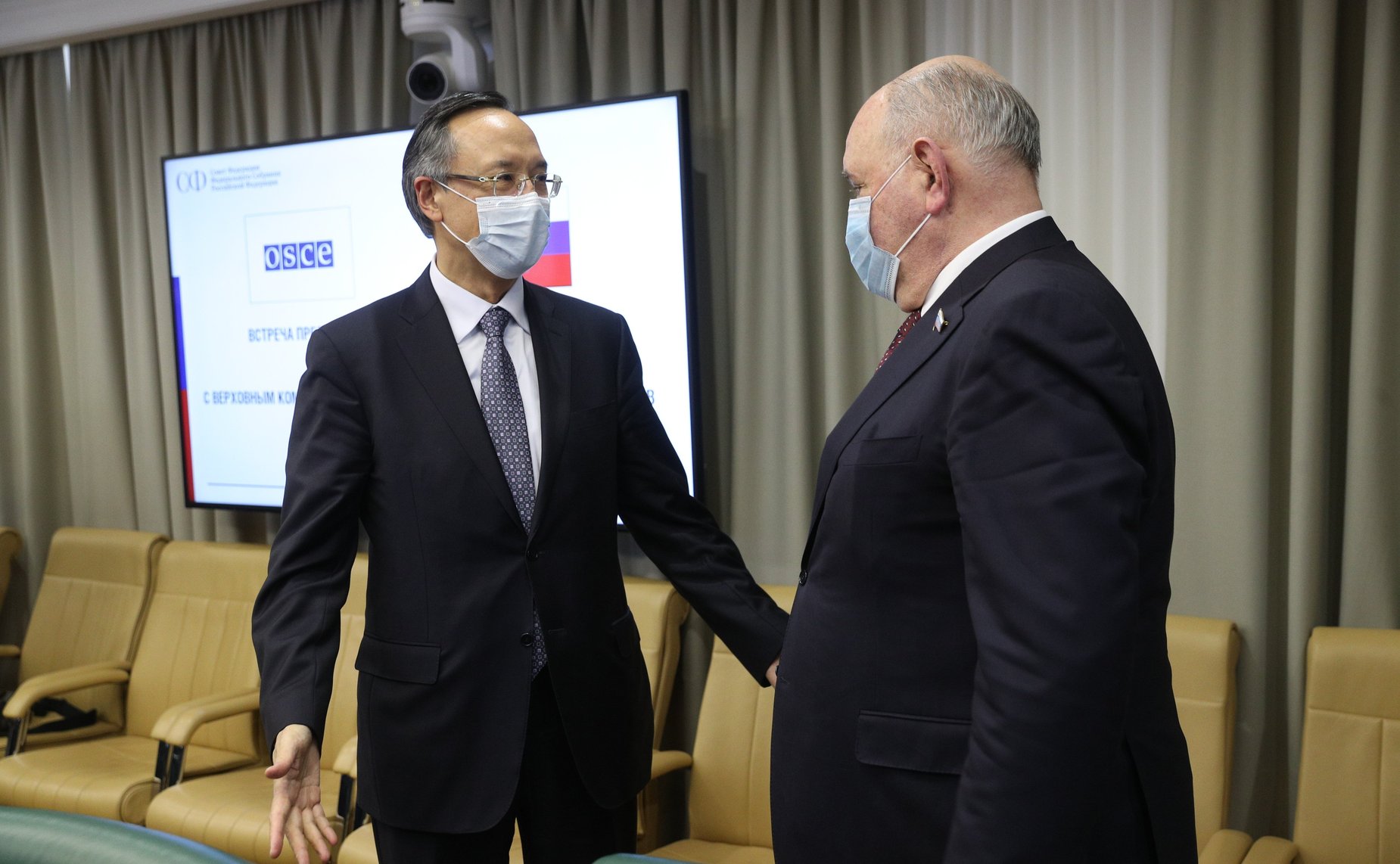 Встреча председателя Комитета СФ по международным делам Григория Карасина с Верховным комиссаром ОБСЕ по делам национальных меньшинств