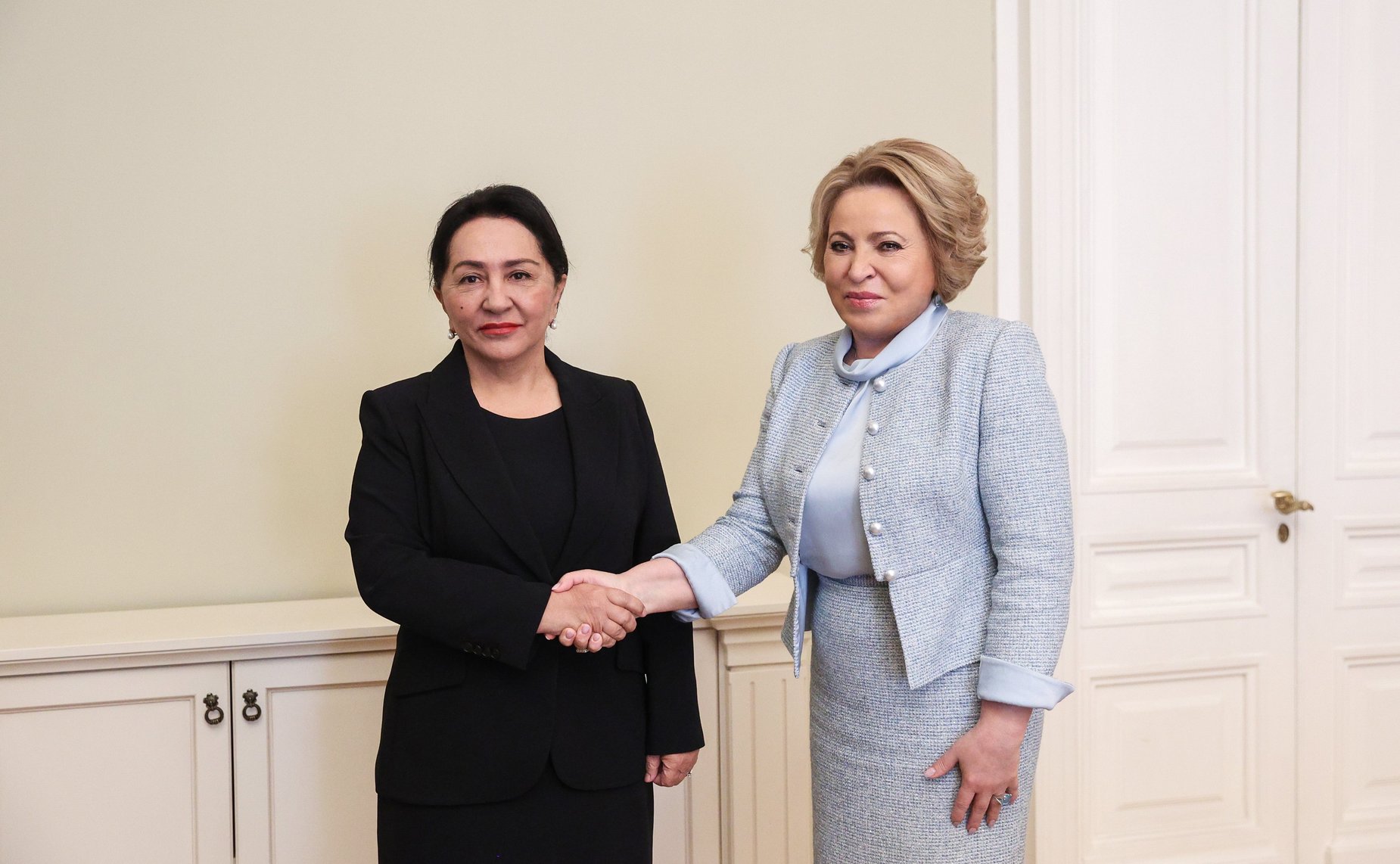 Валентина Матвиенко провела встречу с Председателем Сената Олий Мажлиса Республики Узбекистан Танзилой Нарбаевой