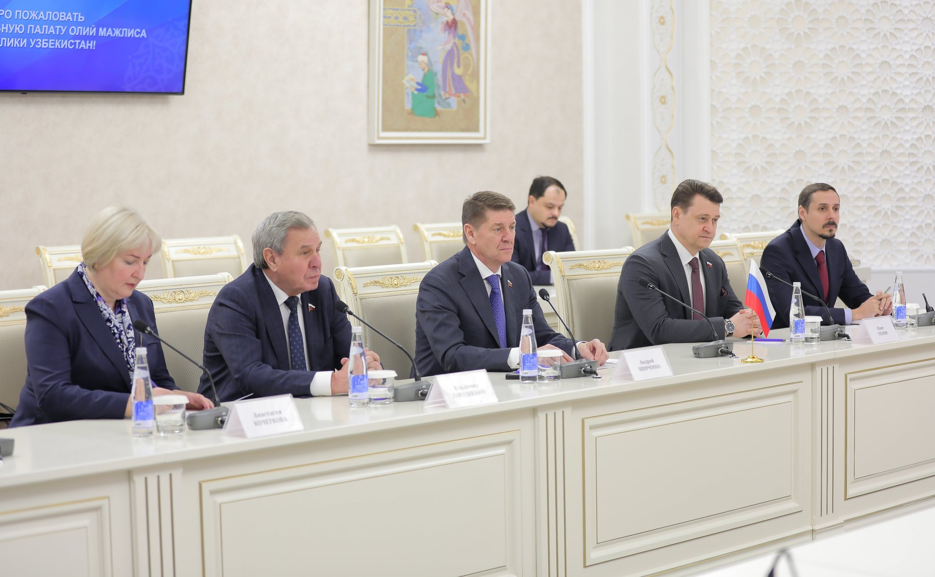 Андрей Шевченко провел беседу с заместителем Председателя Законодательной палаты Олий Мажлиса Республики Узбекистан Рахимом Хакимовым