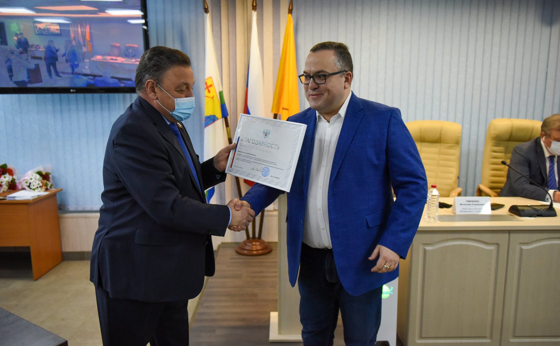 Вячеслав Тимченко в ходе рабочей поездки в регион принял участие в торжественном собрании, посвященном 25-летию Кировской городской Думы