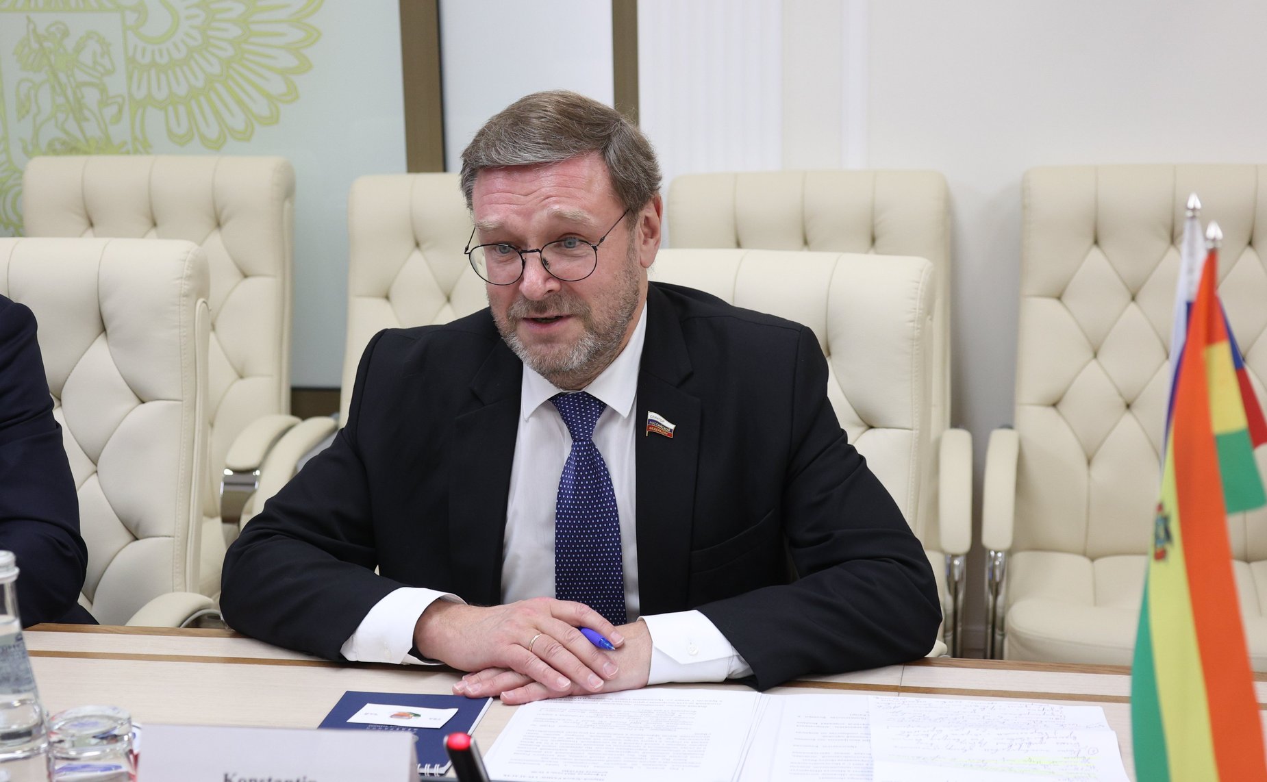 Константин Косачев провел встречу с Чрезвычайным и Полномочным Послом Многонационального Государства Боливия в Российской Федерации Марией Луисой Рамос Урсагасте
