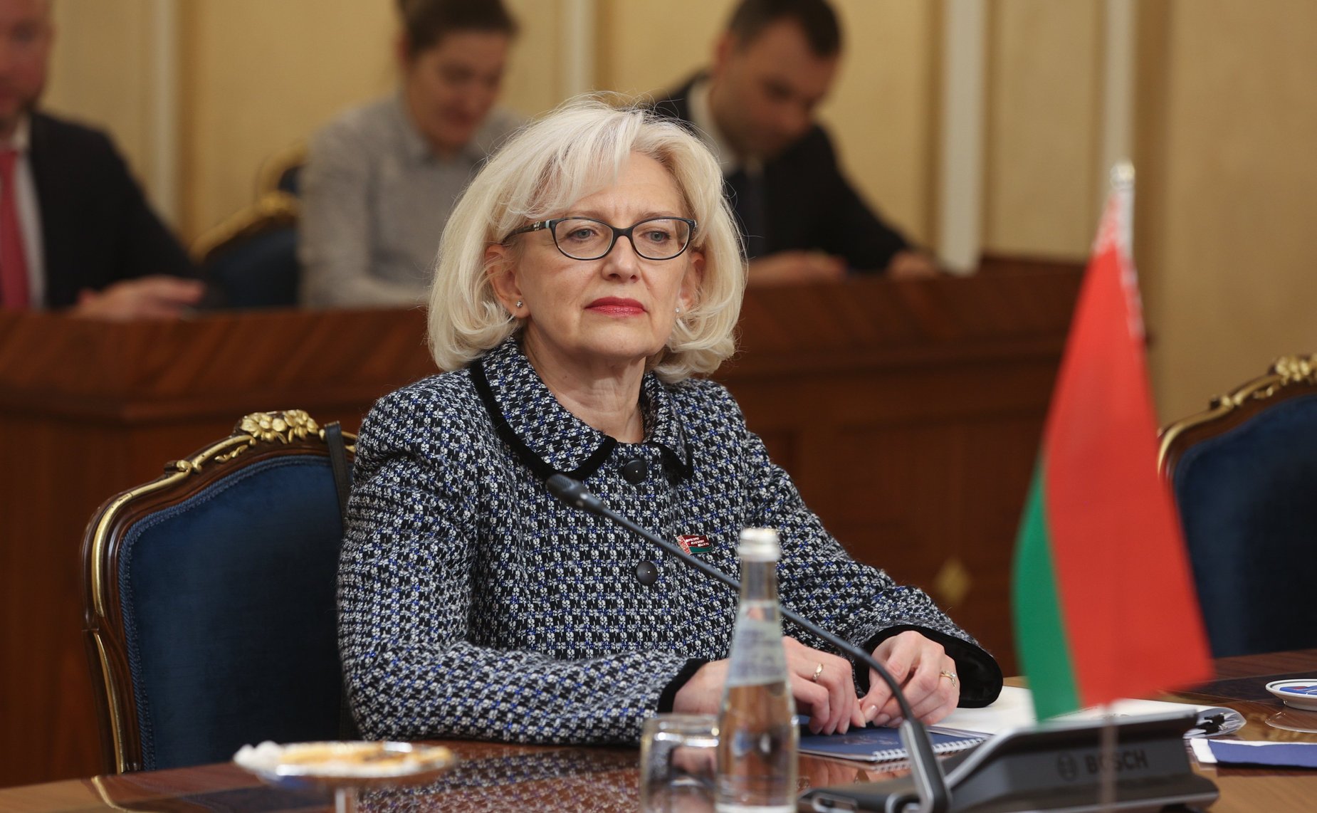 Встреча Председателя Совета Федерации Валентины Матвиенко с Председателем Совета Республики Национального Собрания Республики Беларусь Натальей Кочановой