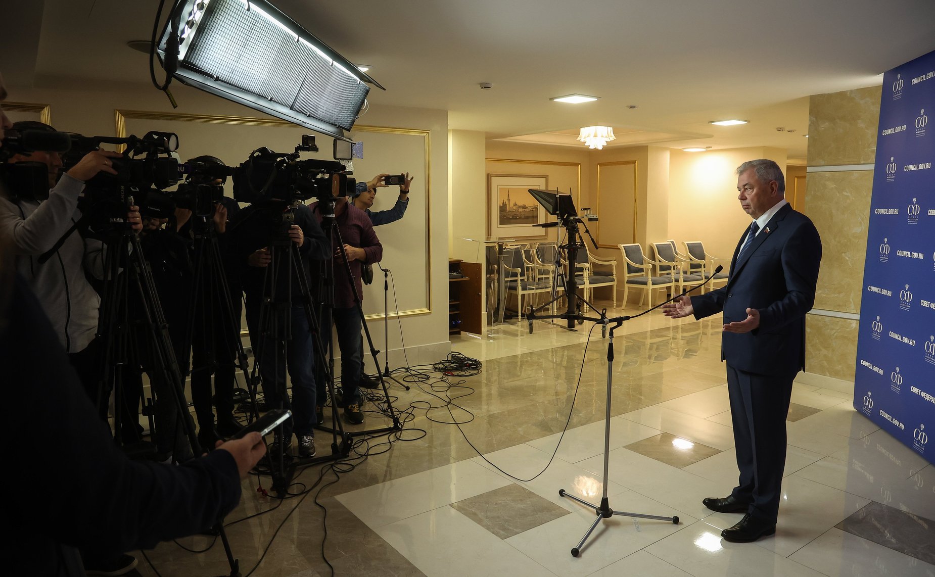 Пресс-подход Владимира Якушева