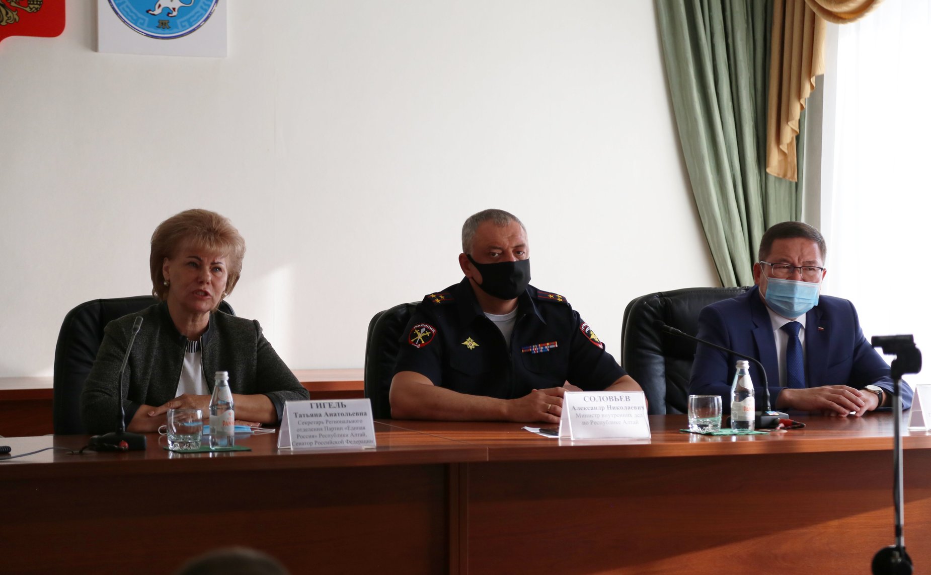 Татьяна Гигель в рамках работы в регионе встретилась с личным составом министерства внутренних дел по Республике Алтай