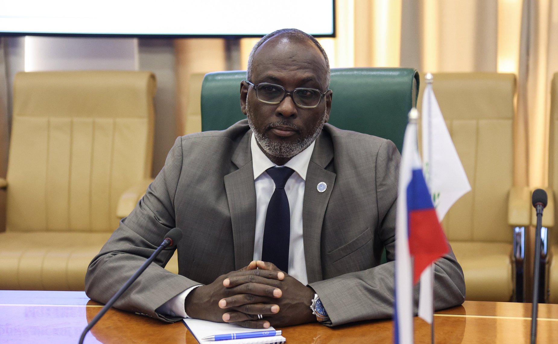 Встреча заместителя Председателя СФ Константина Косачева с заместителем Председателя Исполнительного комитета Африканского парламентского союза