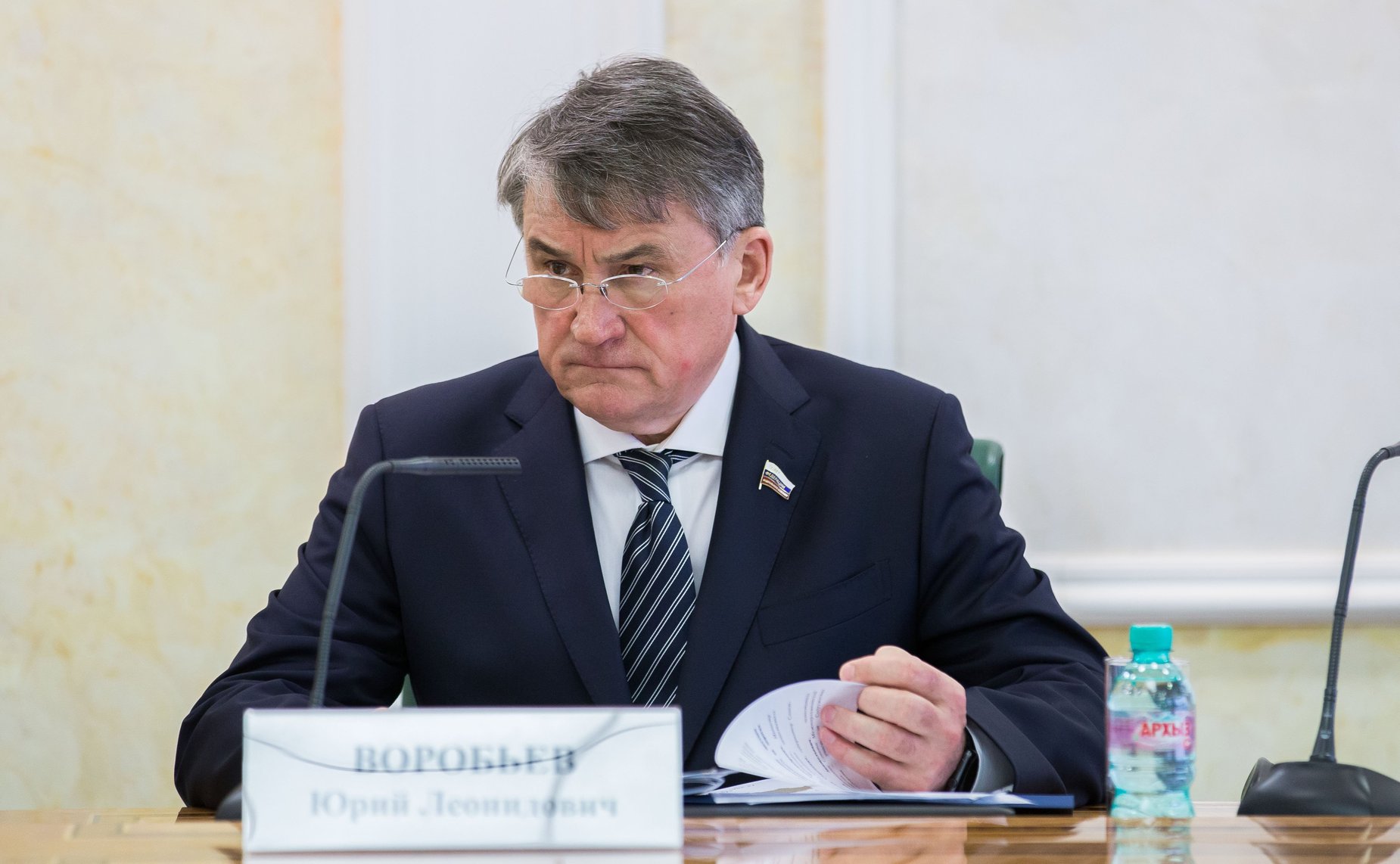 Ю. Воробьев на заседании Оргкомитета шестого Международного конгресса «Безопасность на дорогах ради безопасности жизни»