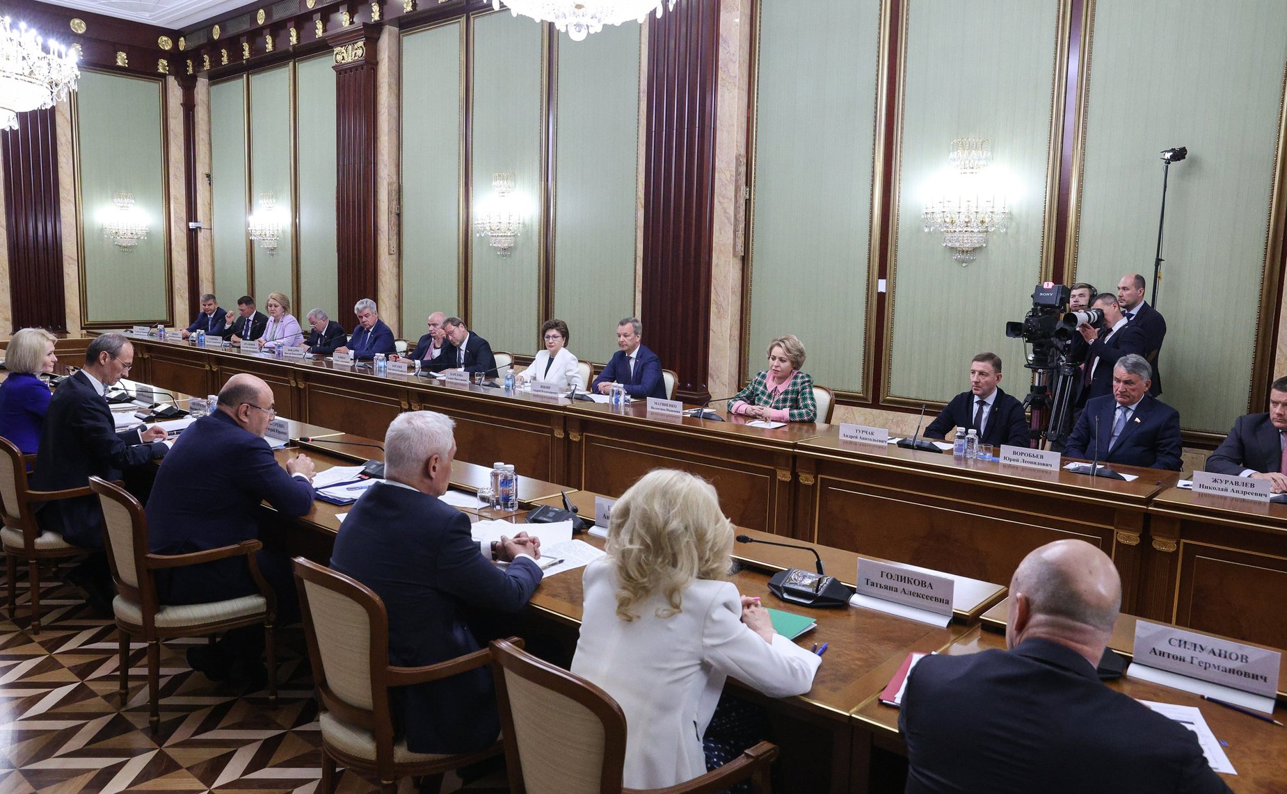 Встреча Председателя Правительства РФ Михаила Мишустина с руководством Совета Федерации