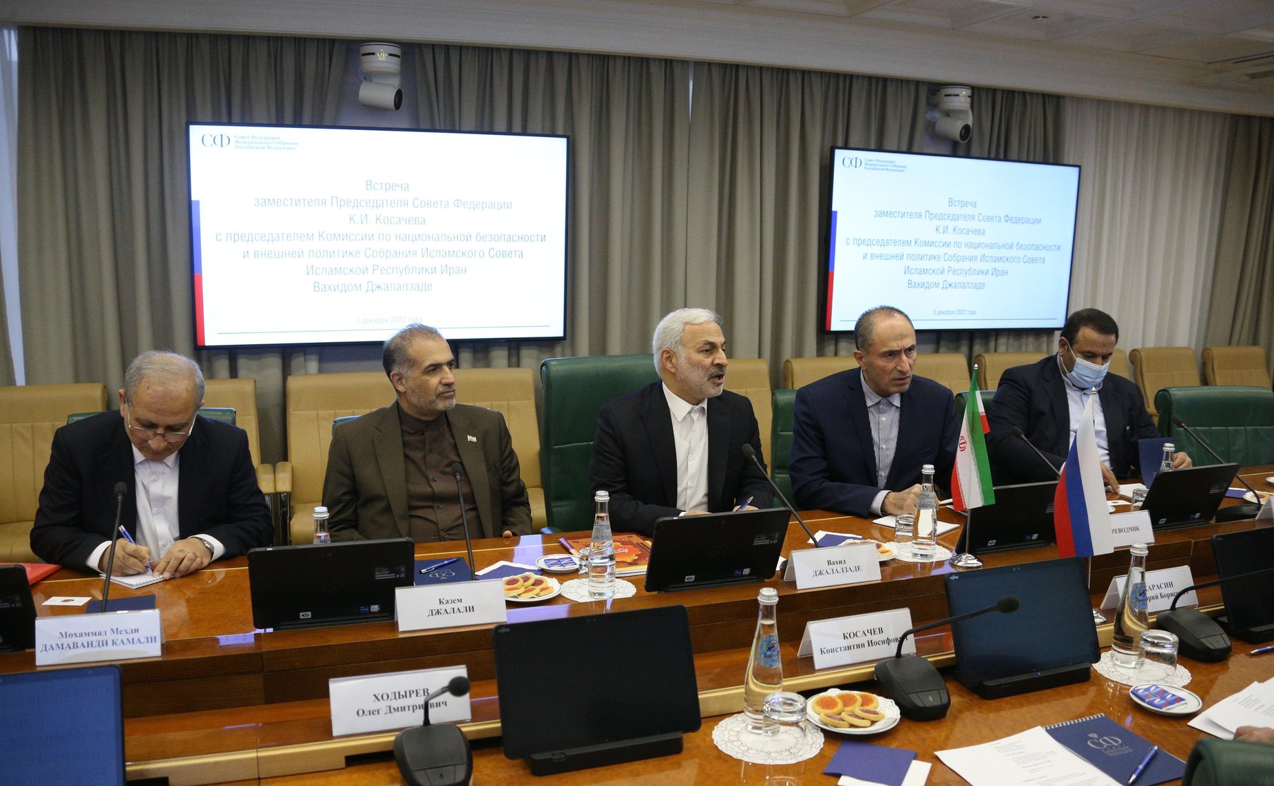 Встреча заместителя Председателя Совета Федерации Константина Косачева с председателем Комиссии по национальной безопасности и внешней политике Собрания Исламского Совета Исламской Республики Иран