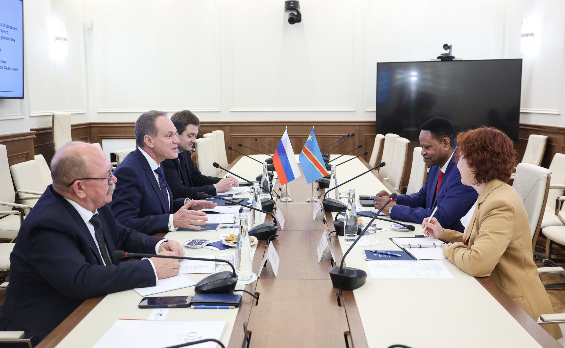 Встреча Александра Башкина с Чрезвычайным и Полномочным Послом Демократической Республики Конго в Российской Федерации Иваном Вангу Нгимби