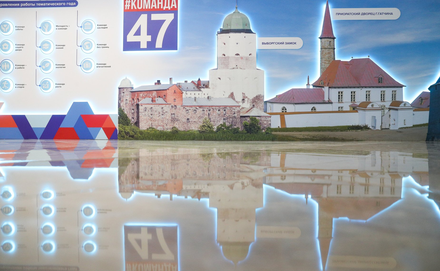 Экспозиция-презентация Ленинградской области ко Дню региона, развёрнутая в здании Совета Федерации