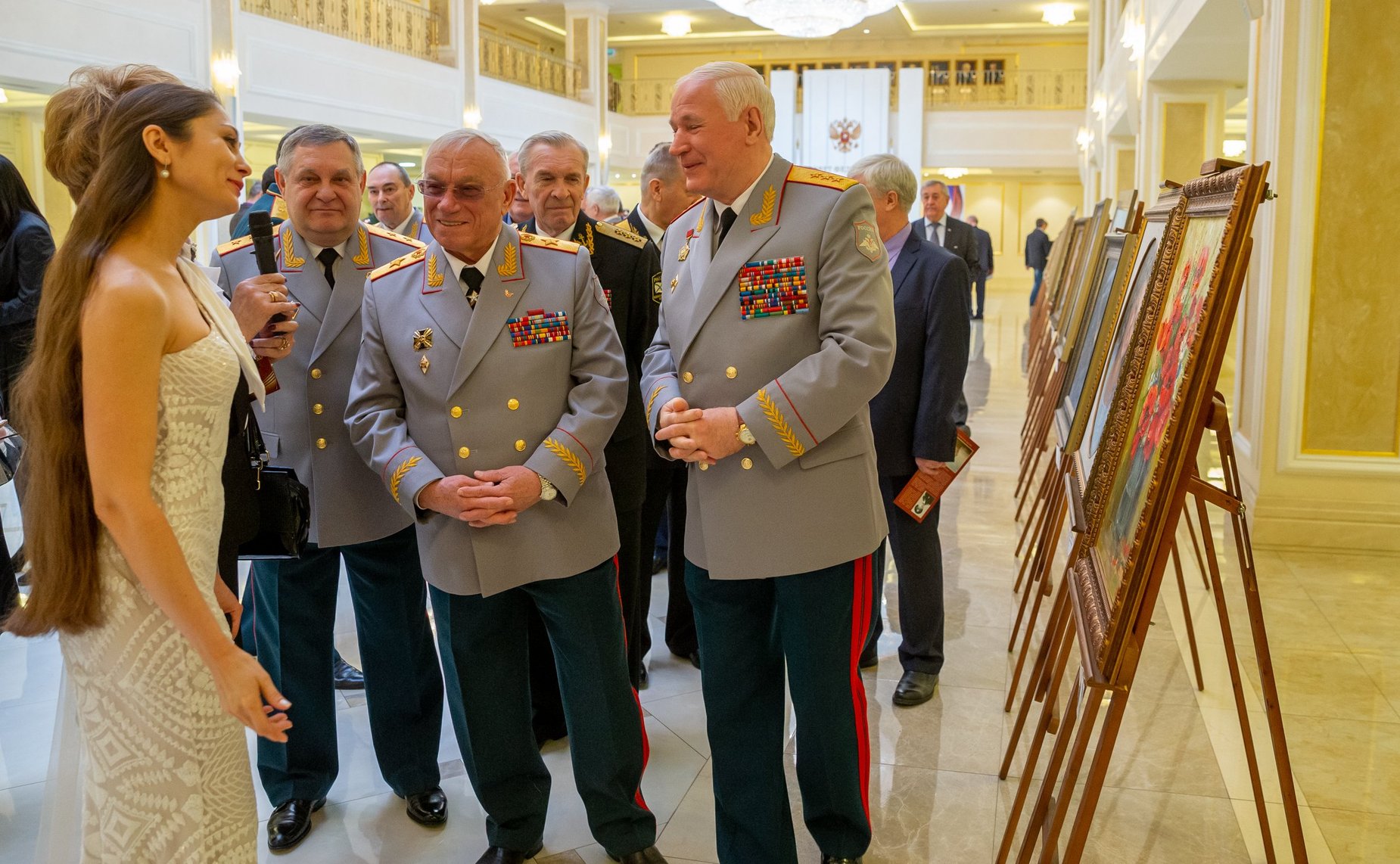 Совместное заседание Комитета СФ по обороне и безопасности и Клуба военачальников РФ и открытие выставки произведений художника-мариниста Павла Бойко