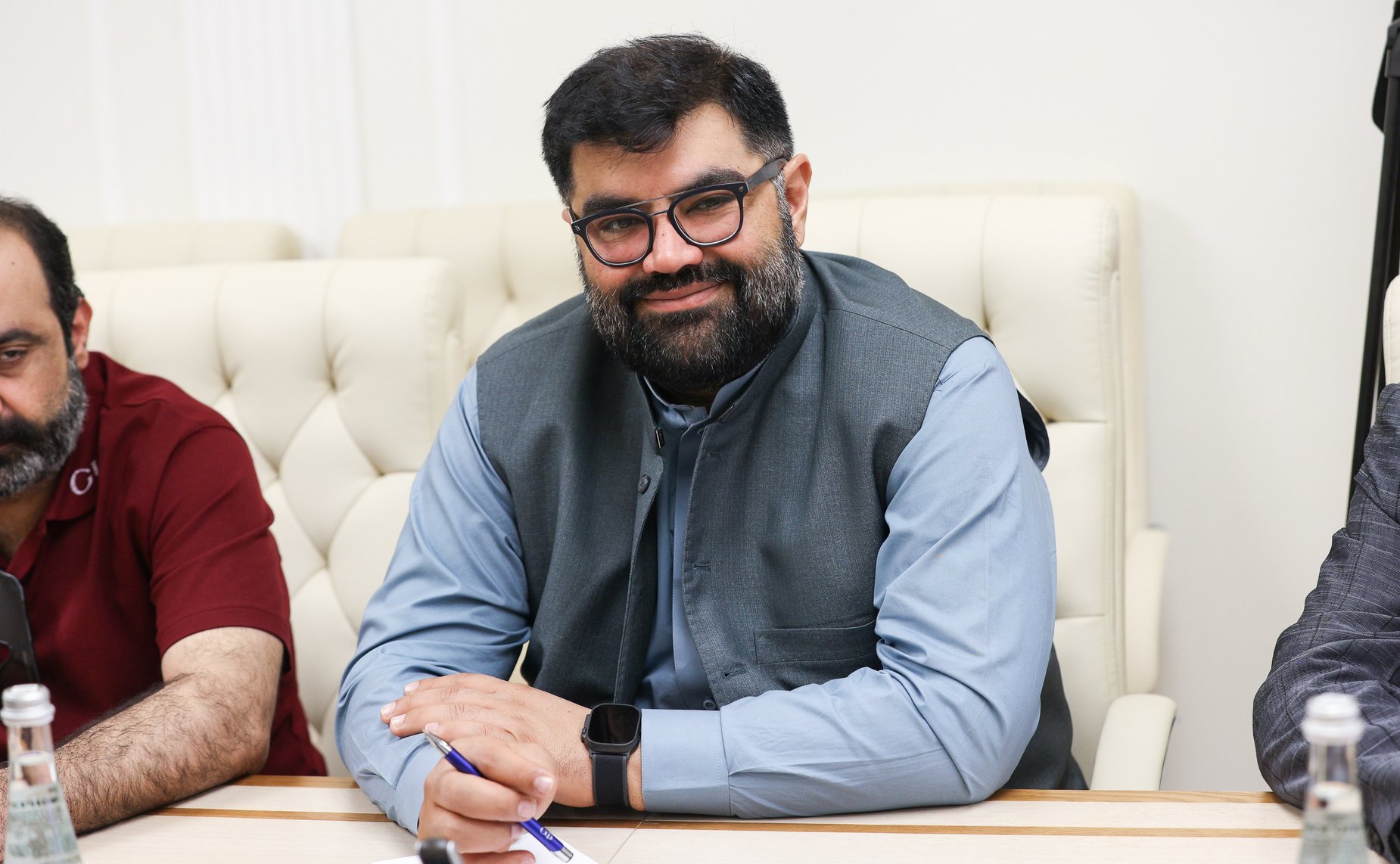 Встреча Владимира Чижова с руководителем парламентской группы дружбы Сената Исламской Республики Пакистан с Россией Аймалом Вали Ханом