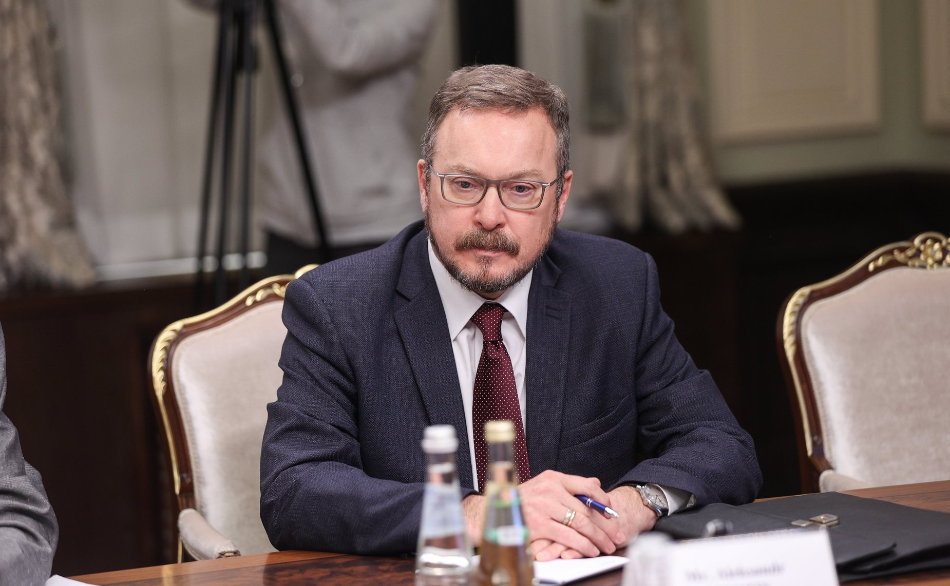 Андрей Денисов провел встречу с Чрезвычайным и Полномочным Послом Федеративной Демократической Республики Непал в Российской Федерации Миланом Туладхаром