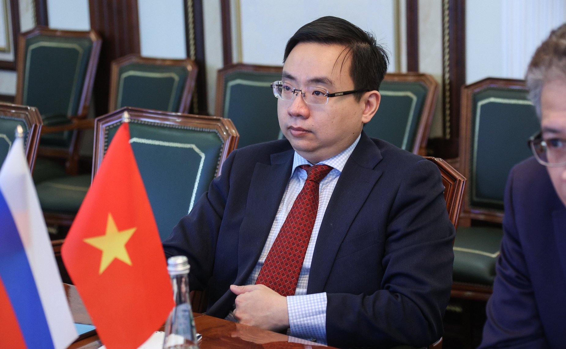 Встреча первого заместителя Председателя СФ Андрея Яцкина с Чрезвычайным и Полномочным Послом Социалистической Республики Вьетнам в Российской Федерации