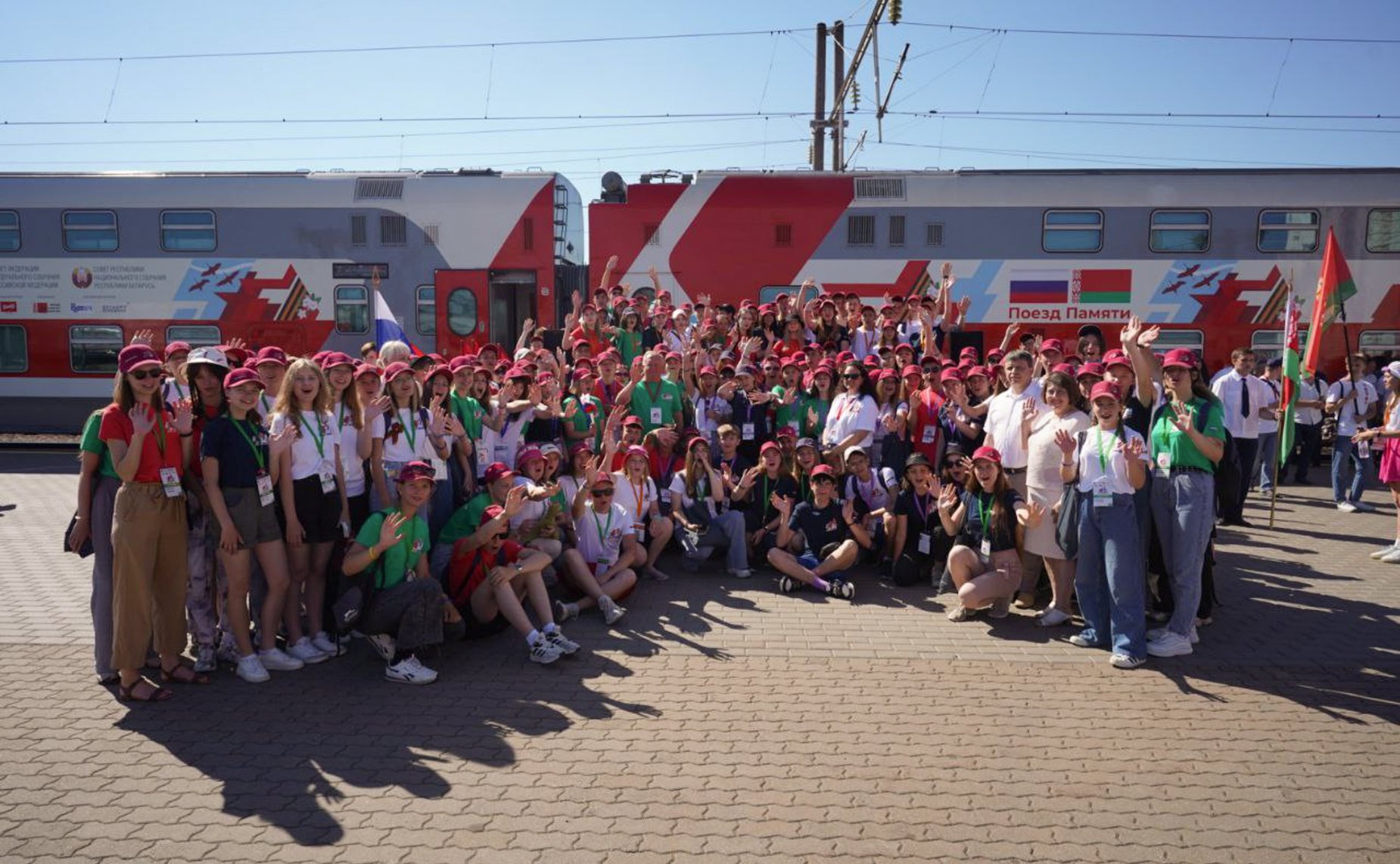 Состав «Поезд Памяти» пересек границу России и Беларуси и прибыл в Оршу