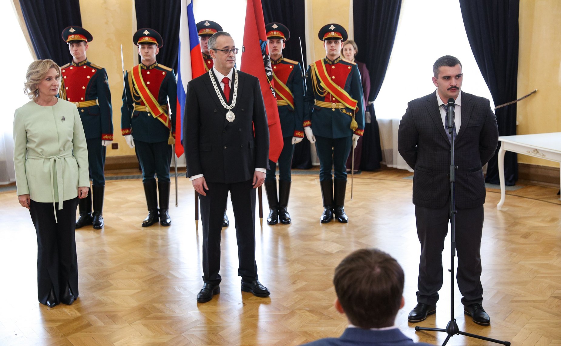 Торжественная церемония награждения детей Москвы медалью Совета Федерации «За проявленное мужество»