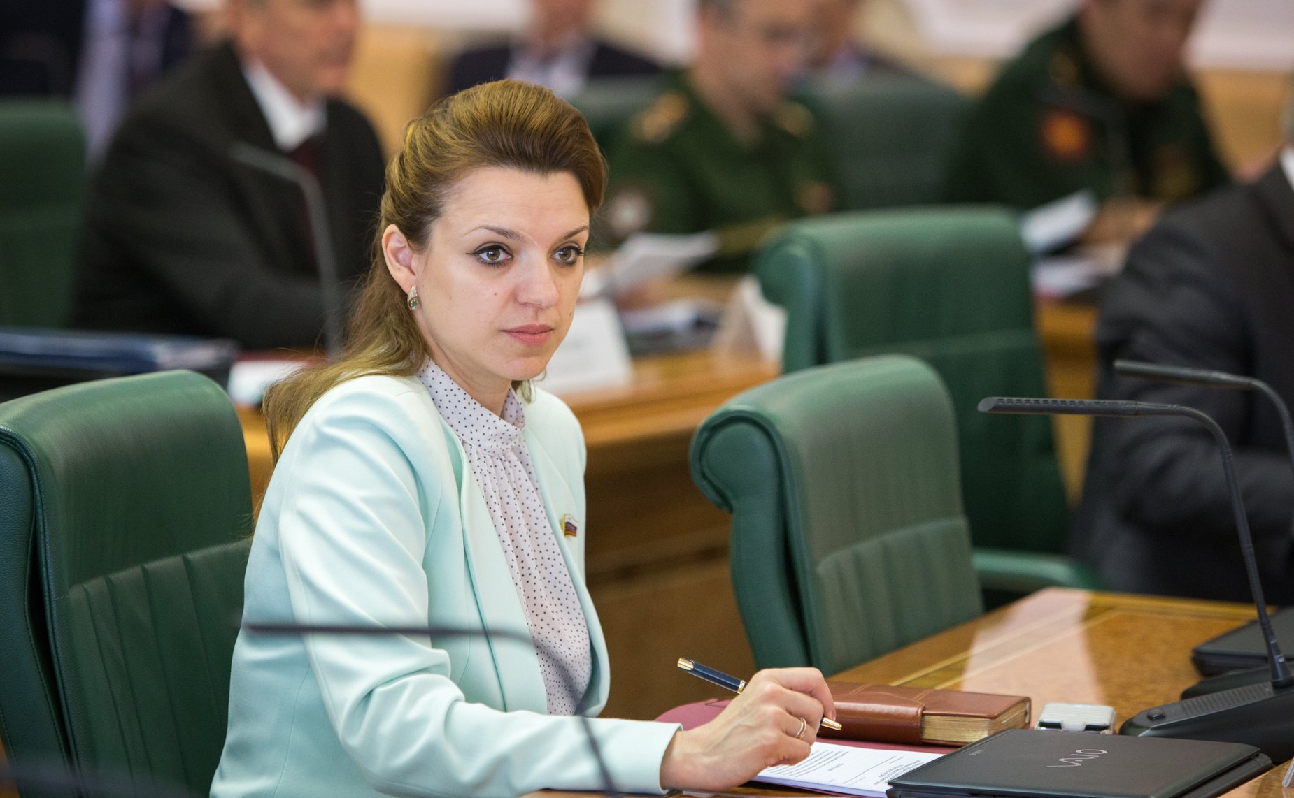 Заседание Координационного Совета при Совете Федерации по социальной защите военнослужащих, сотрудников правоохранительных органов и членов их семей. Вепринцева