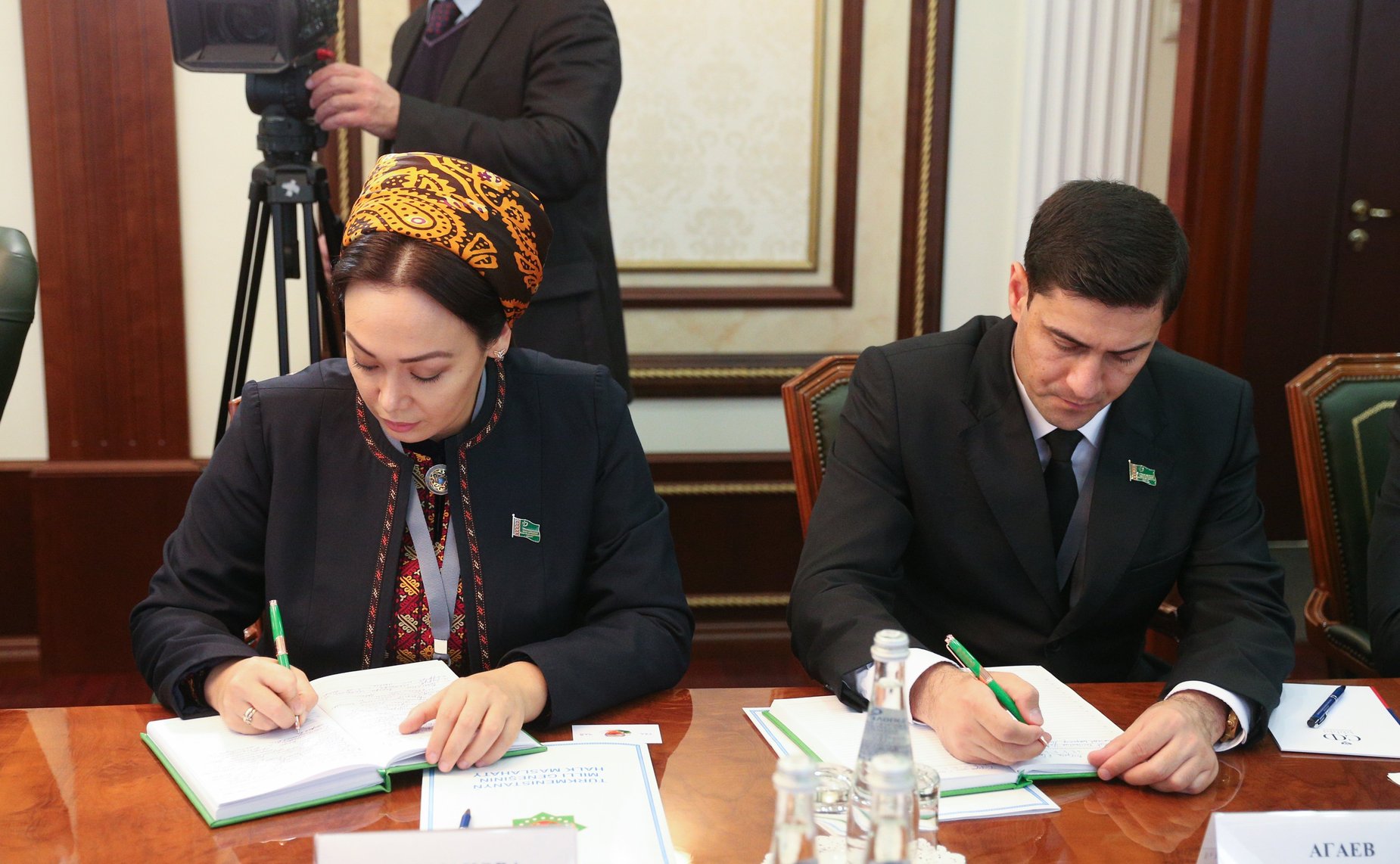 Встреча заместителя Председателя СФ Константина Косачева с заместителем Председателя Халк Маслахаты Милли Генгеша Туркменистана