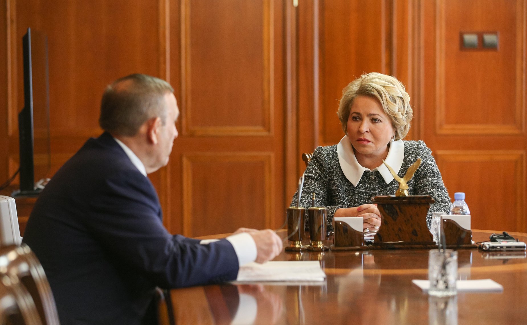 Председатель СФ Валентина Матвиенко провела встречу с главой Республики Марий Эл Александром Евстифеевым