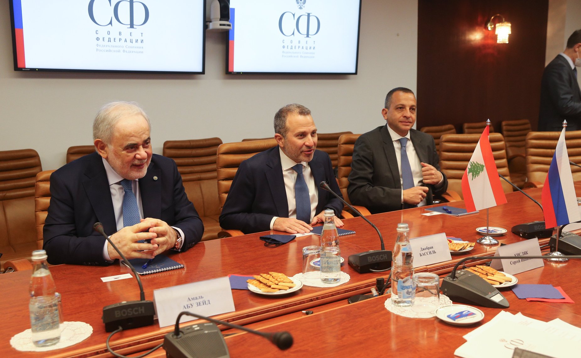 Встреча Сергея Кисляка с председателем христианской партии Ливана «Свободное патриатическое движение» Джебраном Бассилем