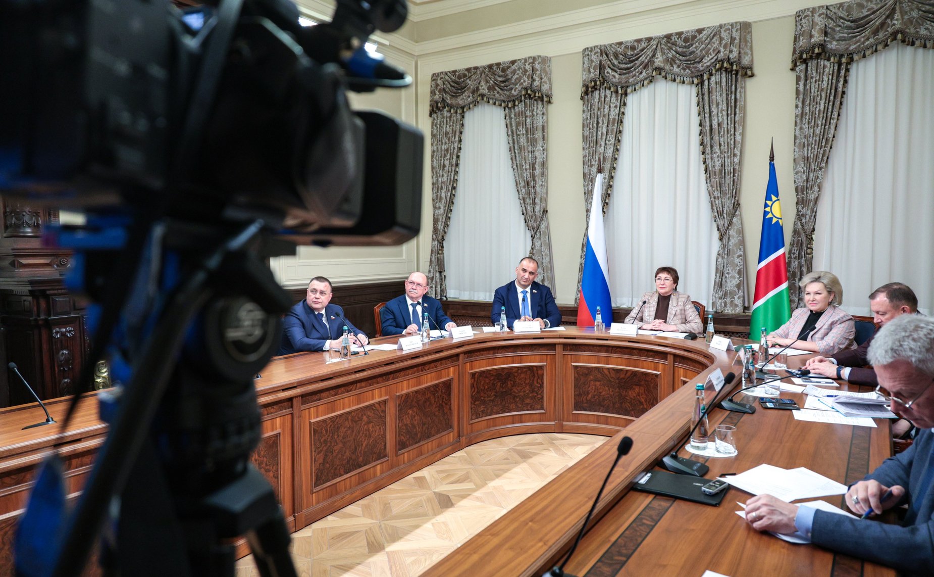 Совместное заседание групп по сотрудничеству Совета Федерации Федерального Собрания Российской Федерации и Национального совета Республики Намибии