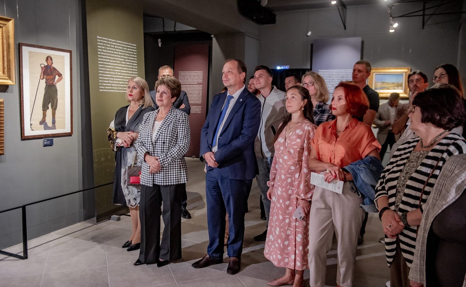 Екатерина Алтабаева приняла участие в открытии выставки «Калибровка. Искусство будущего музея» в Российской государственной художественной галерее