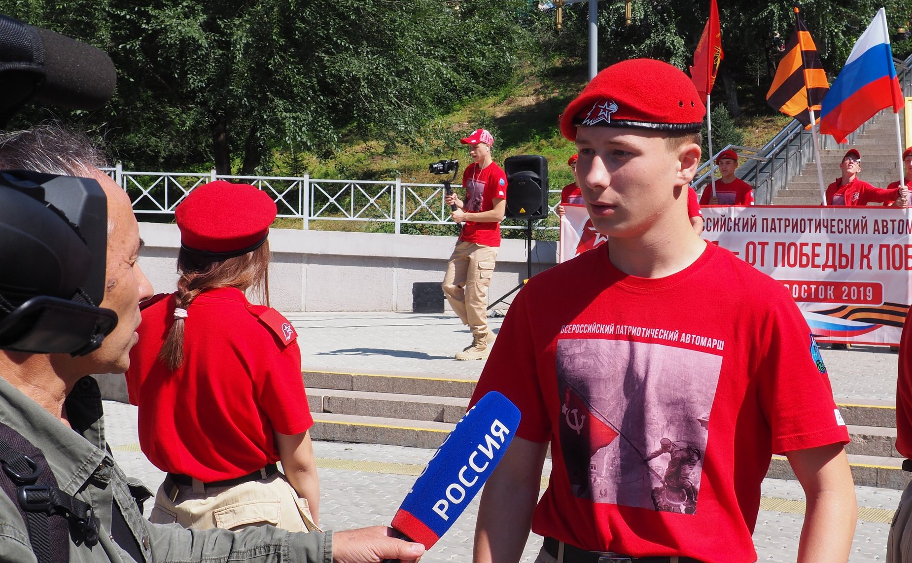 Автопробег по бурятскому участку маршрута второго этапа Всероссийского патриотического автомарша «Юнармия – От Победы к Победам. Сибирь — Восток 2019»